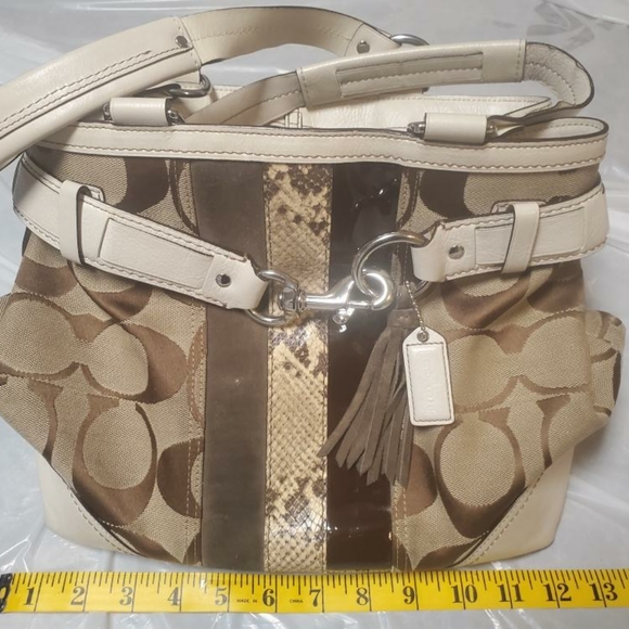 Coach Hampton Python Purse - Picture 3 of 16